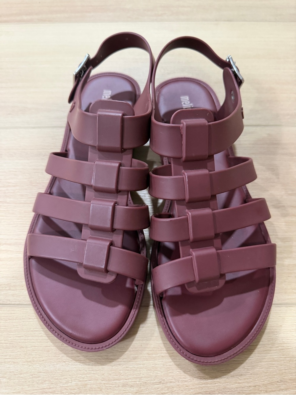 Melissa Flox Vinho Jelly Sandals—Size 10